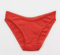 American eagle Aerie Cotton Boxer Underwear Holiday Red