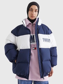 TH OVERSIZED COLORBLOCK PUFFER Blue