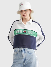 TH RETRO LOGO CROPPED RUGBY Twilight Navy