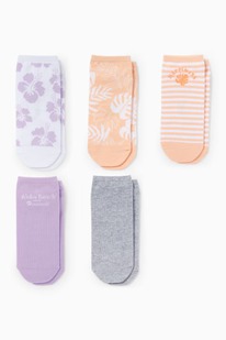 CA Multipack 5er - Hawaii - Sneakersocken mit Motiv