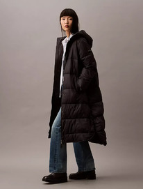 Calvinklein Hooded Puffer Jacket Black Beauty