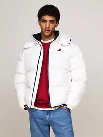 TomH TJ Flag Badge Alaska Puffer Jacket ColorWhite