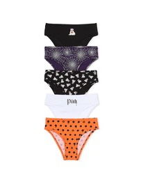 Victoriassecret PINK 5-Pack Cotton Cheeky Panties Halloween Pack