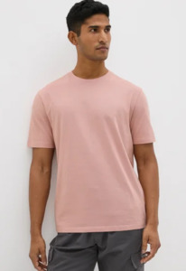 Matalan Pink Essential Crew Neck T-Shirt