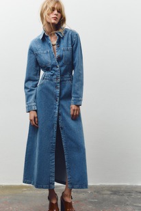 zara Z1975 LONG DENIM DRESS
