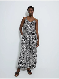 ASDA Zebra Print Trapeze Jumpsuit