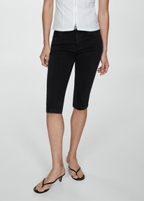 mangooutlet Slim-Capri-Jeanshose mit Ziernhten 77080354