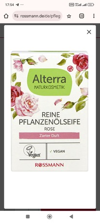 rossmann Alterra reine Pflanzenlseife Rose
