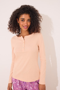 Womensecret ��������  Camiseta manga larga canal naranja