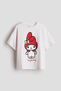 hm Baumwoll-T-Shirt mit Print