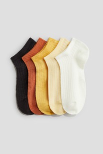hm 5er-Pack Sneakersocken in Rippstrick