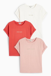  Multipack 3er - Typo - Kurzarmshirt