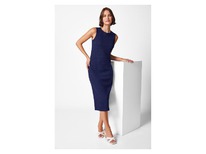lidl Damen Kleid in modischer Crinkle-Qualitt Navy