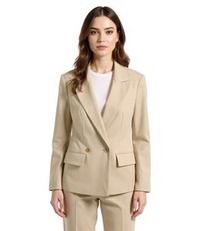outlet46 stylischer Damen Ausgeh-Blazer Herbst-Blazer Business-Blazer Baumwoll-B