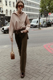 zara POPELINHEMD MIT KNÖPFEN