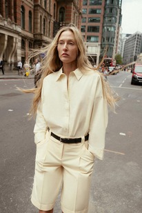 zara POPELINHEMD MIT KNPFEN  Hellgelb | 8382/593/306