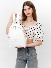 LACCOMA рюкзак Виолла-Л815-белый эко кожа хлопок LACCOMA рюкзак Виолла-Л815-белый эко кожа хлопок