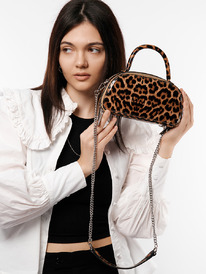 LACCOMA сумка НИM266-леопард натуральная кожа хлопок LACCOMA сумка НИM266-леопард натуральная кожа хлопок