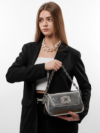 LACCOMA сумка Q6116-серебристый натуральная кожа полиэстер LACCOMA сумка Q6116-серебристый натуральная кожа полиэстер