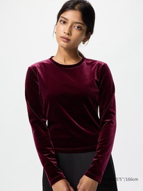 uniqlo Velours Langarmshirt