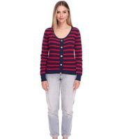 outlet46 DELMAO Damen Strick-Pullover mit Zierknopfleiste Langarm-Shirt Sweater 