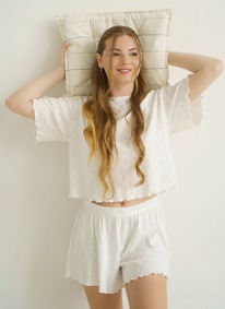 DEA MIA ��� ���� DEA MIA �������� ������� 5618 OVERSIZE CROP T-SHIRT 25�5618 ���