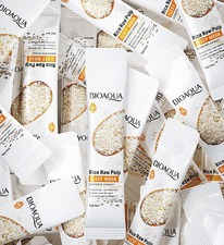 ������ ������� ����� � ���������� ���� BIOAQUA RICE RAW PULP, 1 ���� 4 ��.