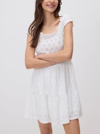 reserved Minikleid mit Lochmuster