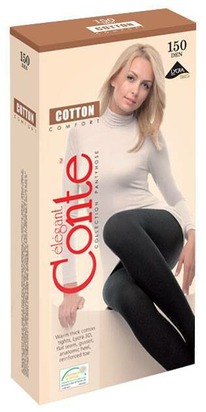02.06 CONTE ELEGANT �������� ������� CONTE COTTON 150 7�-72�� nero