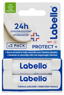 cocooncenter Labello Protect+ Lip Sticks SPF15 2er Pack x 4,8 g