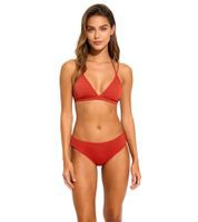outlet46 schlichte Damen Bikini Hose Bikini-Slip mit normalem Beinausschnitt Bad