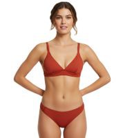 outlet46 schlichtes Damen Bikini Oberteil in Wickeloptik Badebekleidung für